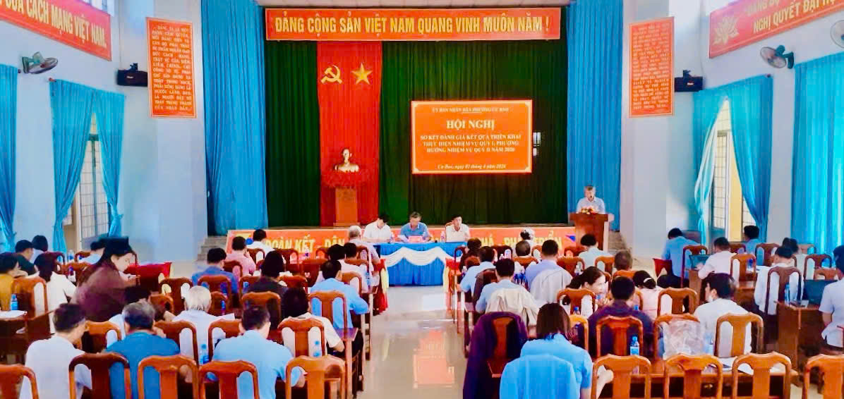 UBND PHƯỜNG CƯ BAO: SƠ KẾT CÔNG TÁC QUÝ I, TRIỂN KHAI NHIỆM VỤ QUÝ II NĂM 2026